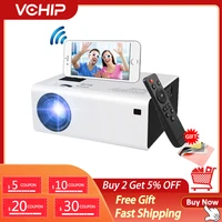 vchip y6 mini projector for home theater supports 1080p wifi tv led hdmi usb portable media player smart phone beamer with gift