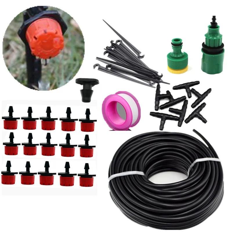 Автоматическая система капельного орошения сделай сам 15 м Набор садовых шлангов