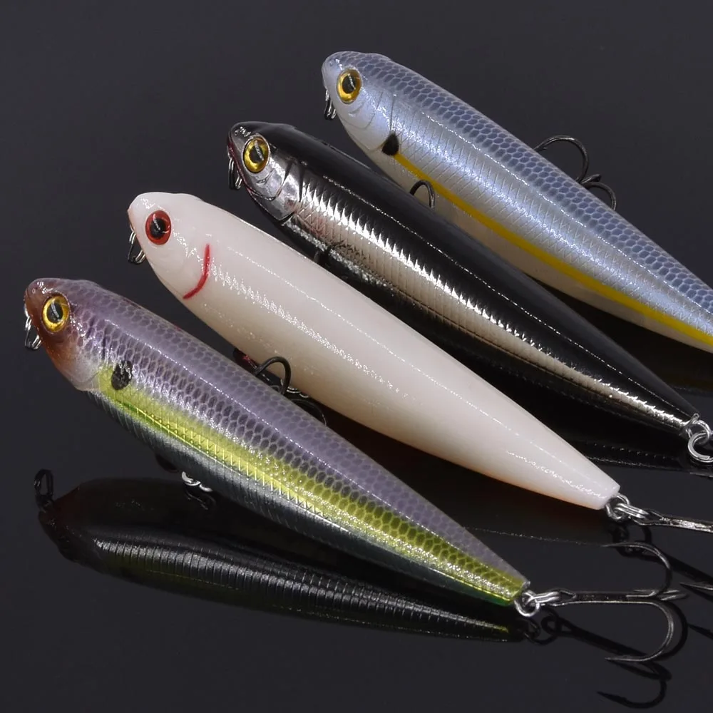 Makebass Luya  Wobblers popper fishing Lure Bubble pencil Bait ABS Top water Floating hardbait fishing tackle Lake Sea fishing