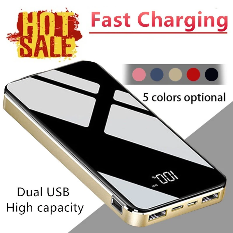 Внешний аккумулятор 2020 новая мода ЖК экран цифровой дисплей внешний зарядное