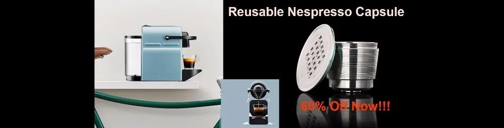 6 шт. черный многоразовый Кофе Capsula фильтр многоразового использования для заправки Pod многоразовые капсулы кофе nespresso чашки ложка-Кисточка Комплект Кофе посуда подарок