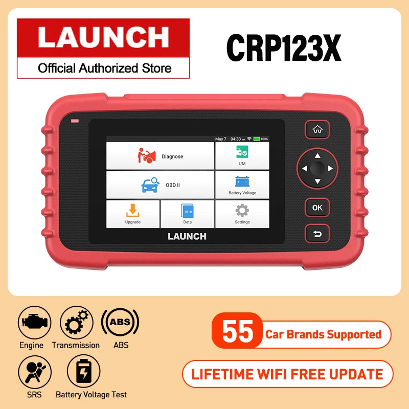Официальный запуск CRP123X OBD2 автомобильный сканер диагностический инструмент