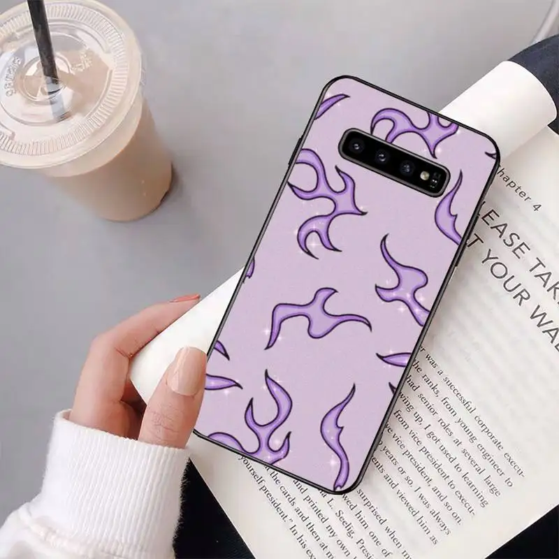

Trendy Flame Pattern Brand Phone Case For Samsung S10 5G/lite/plus S20/Plus/Ultra Note8/9/10/20Pro/plus Case