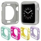 Мягкий силиконовый чехол для часов Apple Watch SE 654321 38 мм 40 мм, защитный чехол, бампер для IWatch серии 42 мм 44 мм