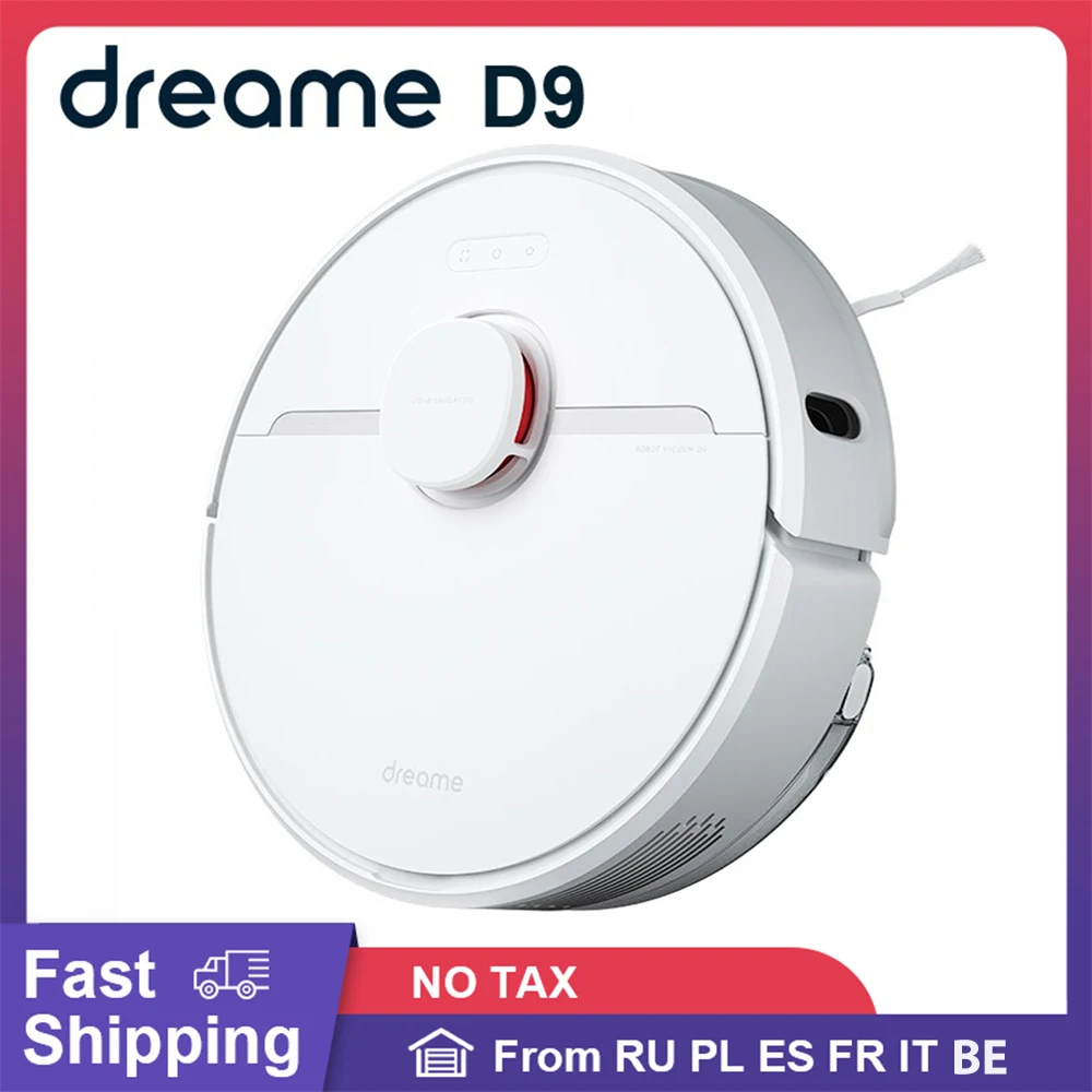 Dreame D9 Robot Vacuum Cleaner Global Version 3000Pa Strong Cyclone Suction Sweeping Washing Mopping APP WIFI Control