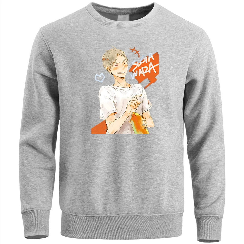 

Толстовки с японским Аниме Haikyuu Soga Wara, мужской пуловер, уличная одежда, повседневная мужская толстовка в стиле Харадзюку, мягкая мужская оде...