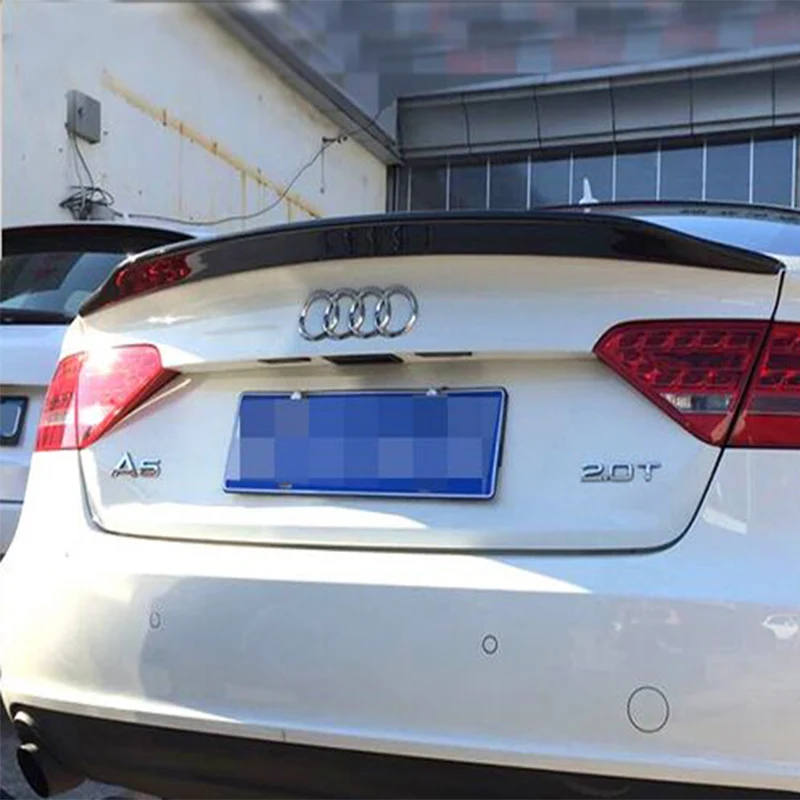 A5 4 двери изменение стиль Caractere углеродного волокна задний багажник спойлер