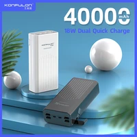 18w qc 3 0 power bank 40000mah 20w pd two way quick charge bank power12v powerbank for laptopnotebook power bank for iphone 12