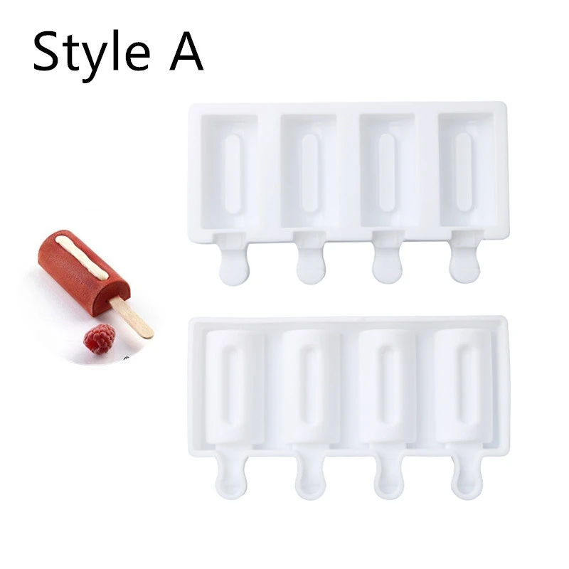 

Lolly Mould Popsicle mould 4 cavity Craft Mini Ice Cream Mould 4 Cavities Ice Cream Silicone Mold DIY Moulds