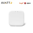 Шлюз ZigBee AVATTO, умный концентратор ZigBee Tuya, дистанционное управление через приложение Smart Life, мост для умного дома, работает с Alexa Google Home