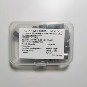 Стоматологический материал для зубных протезов 200 г, никель-хромовый фарфоровый сплав, стоматологический лабораторный материал для зубных протезов