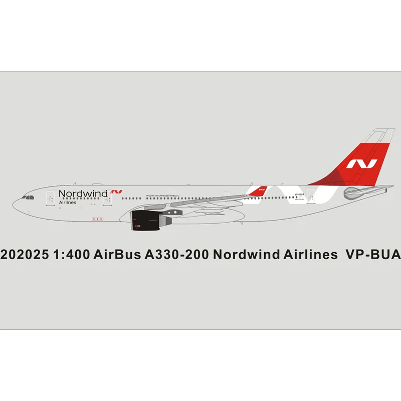 

PandaModel 202025 AirBus A330-200 Nordwind Airlines VP-BUA