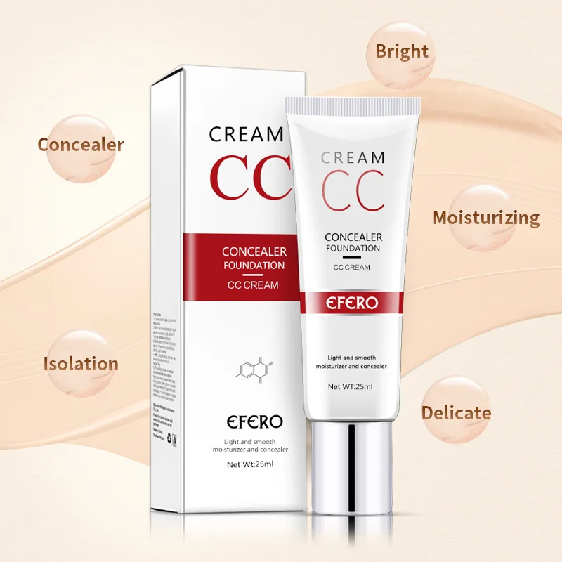 

25g BB Cream Makeup Facial Foundation CC Cream Moisturizer Oil-control Water-Resistant Foundation Base Primer Concealer Care