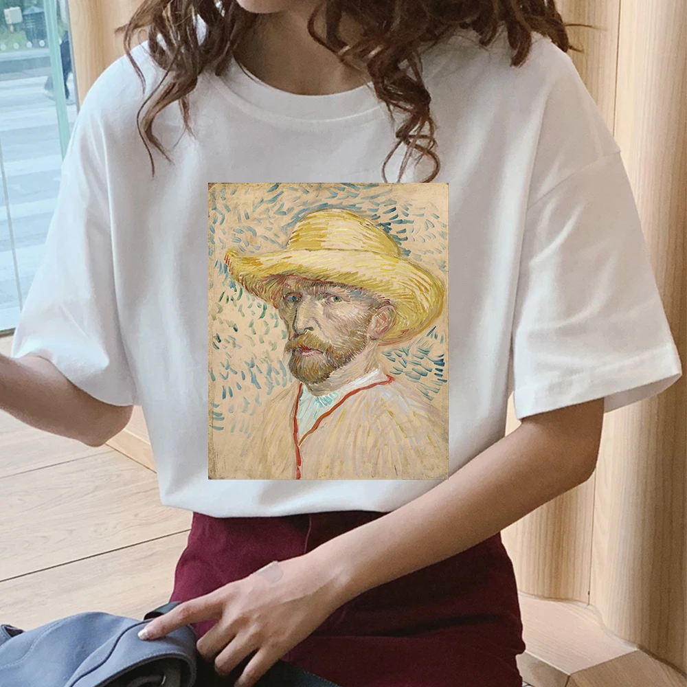 Женская футболка с принтом Ван Гога новая модная художественная мемом женская