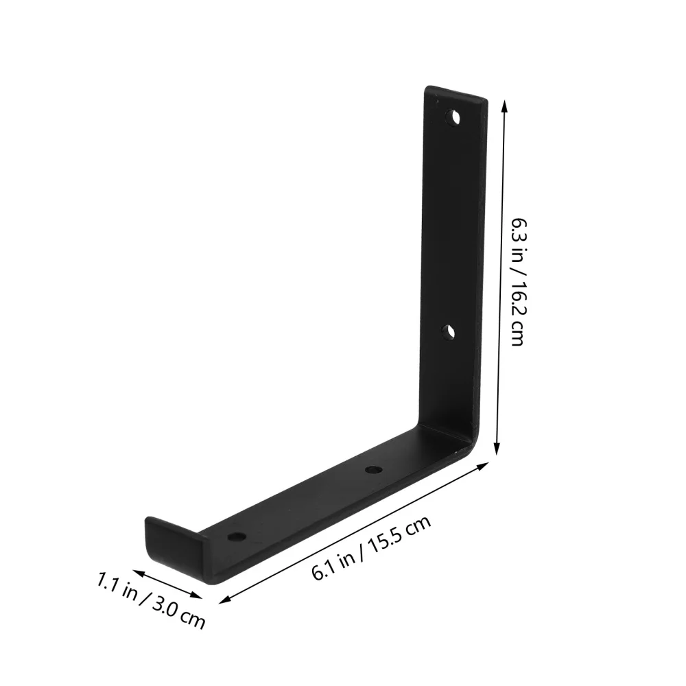 

1 Pair Heavy Duty Floating Shelf Bracket Carbon Steel Floating Shelf for Home