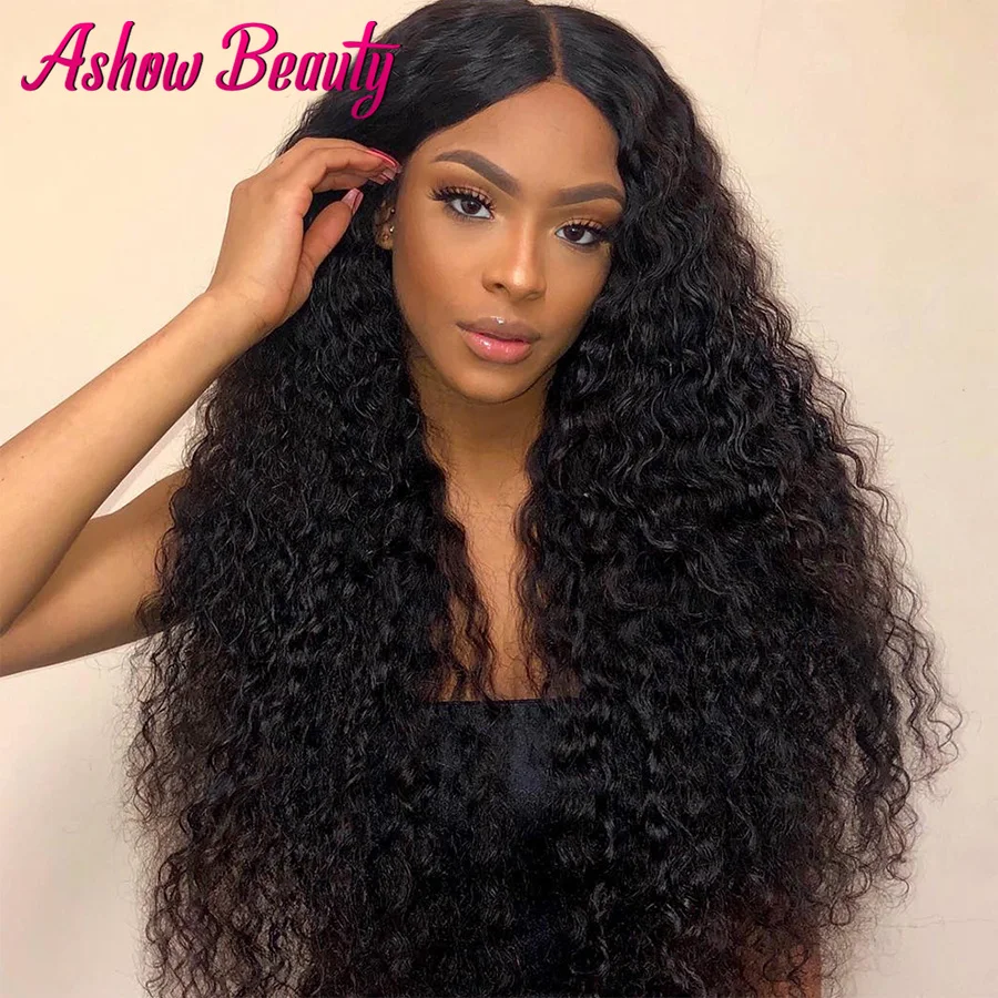 

13x4 кудрявые парики, бразильские кудрявые передние парики из человеческих волос на сетке, парики для женщин, предварительно выщипанные глуб...