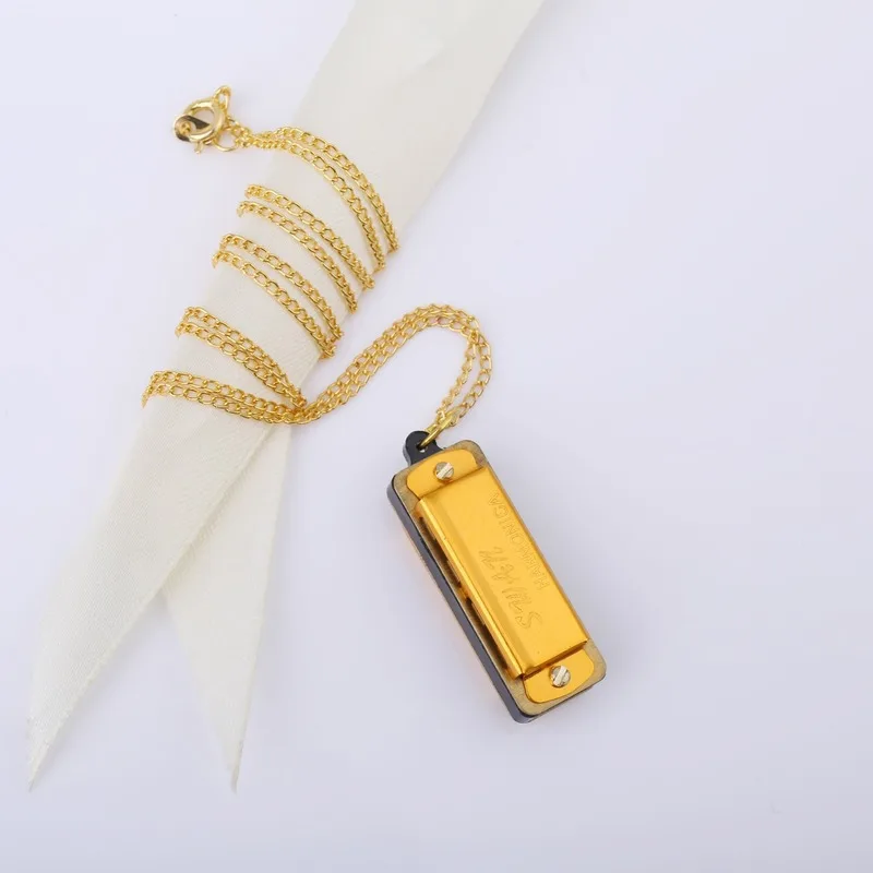 Harmonica Musical Instrument's 4-hole Key Educational Toy Keychain Jewelry Mini Necklace | Спорт и развлечения