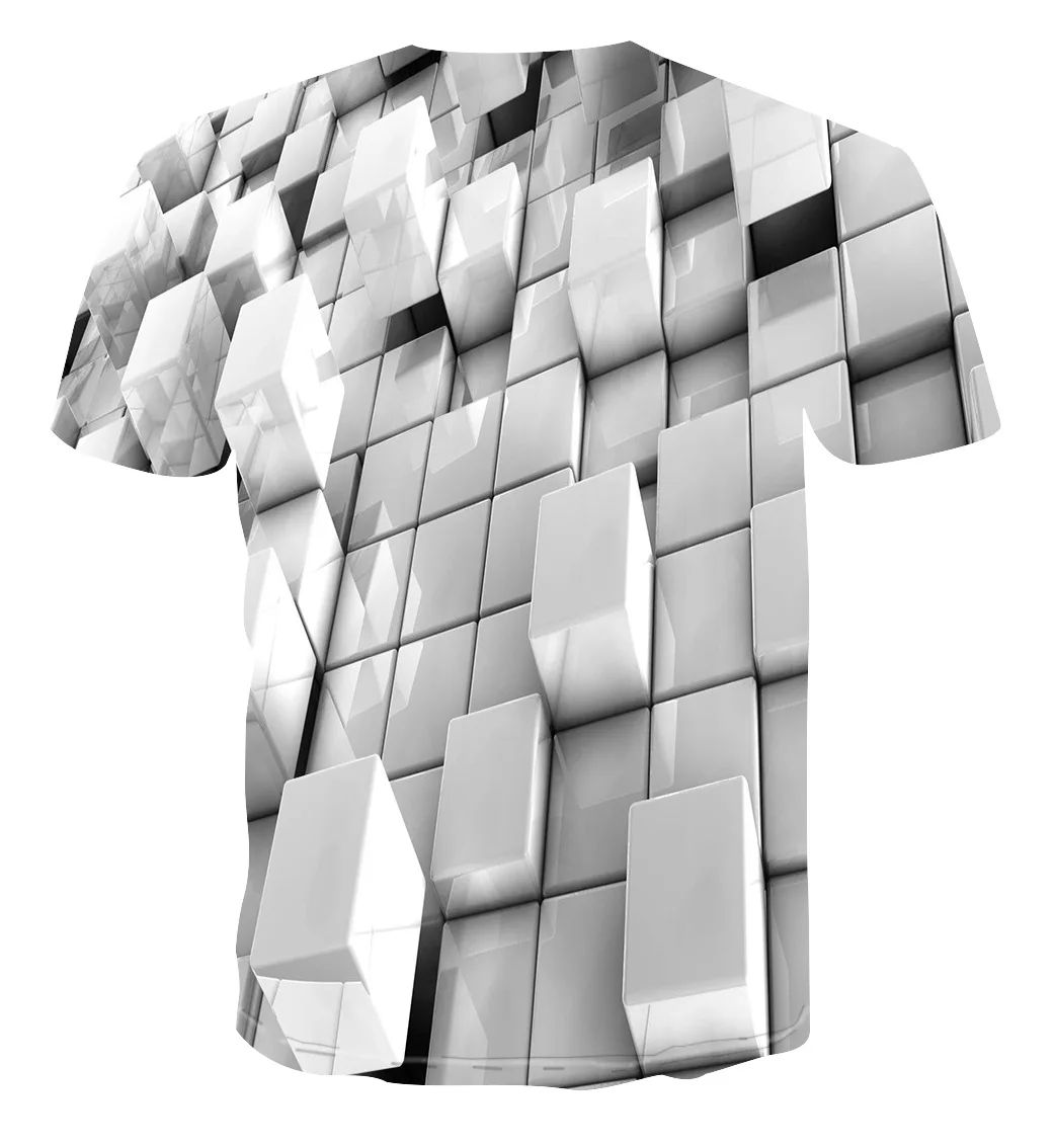 

2021 New Fashion new 3D printing summer hot sale short-sleeved round neck men and women same sports T-shirt