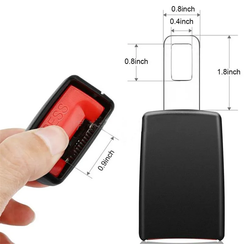 2 шт. Пряжка для автомобильных ключей-(7/8 &quotМеталлический язычок) Безопасность