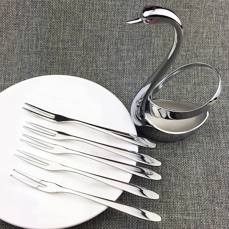 3 стиля классический стиль столовые приборы Лебедь База держатель фрукты еда