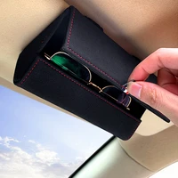 glasses holder stand spectacle cases sunglasses covers clip lenses eyeglasses box in the car visor accessories for men