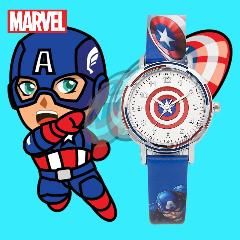 Детские Водонепроницаемые часы Disney официальные авторизованные с изображением