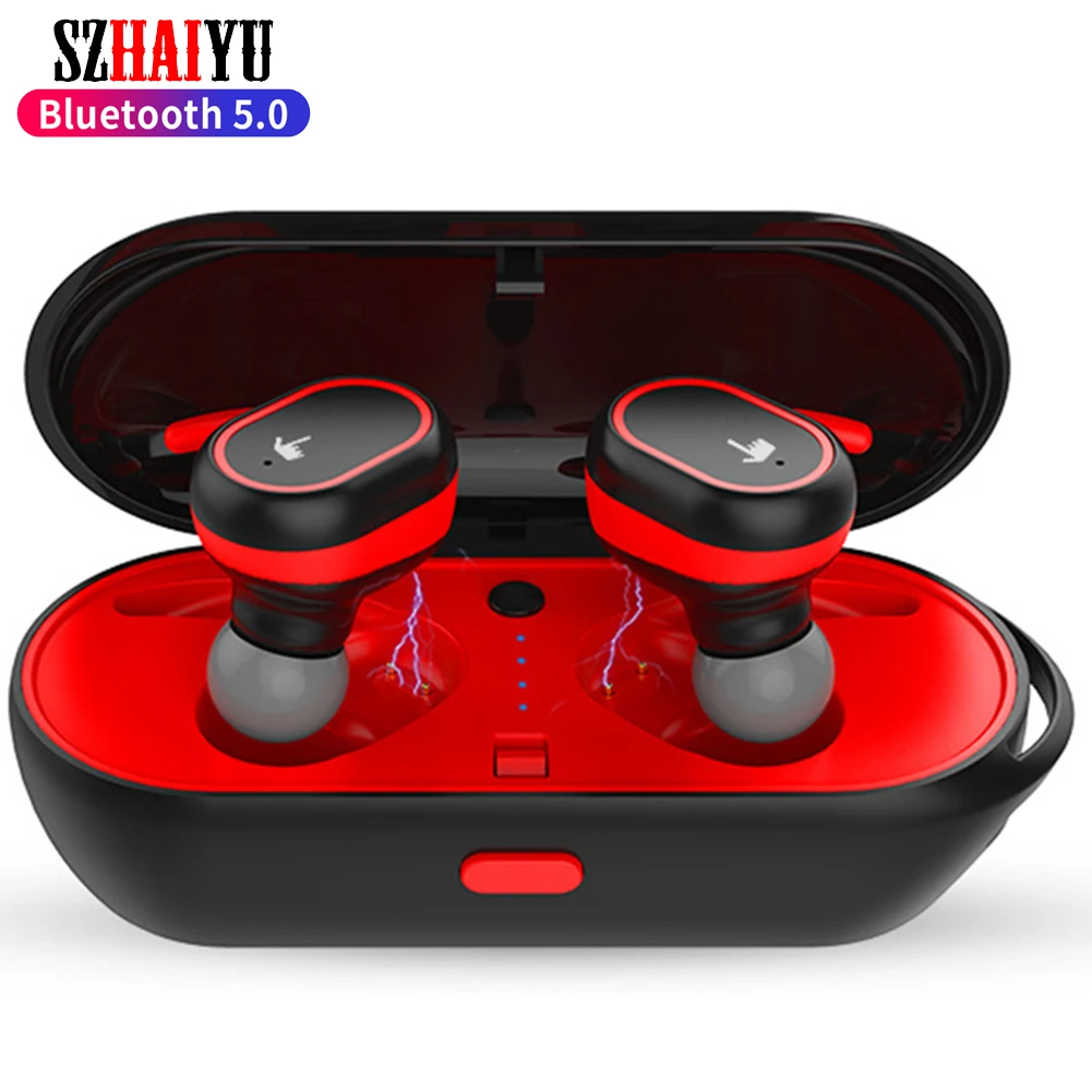 TWS беспроводные наушники 5 0 Bluetooth 3D стерео HIFI Спортивная гарнитура