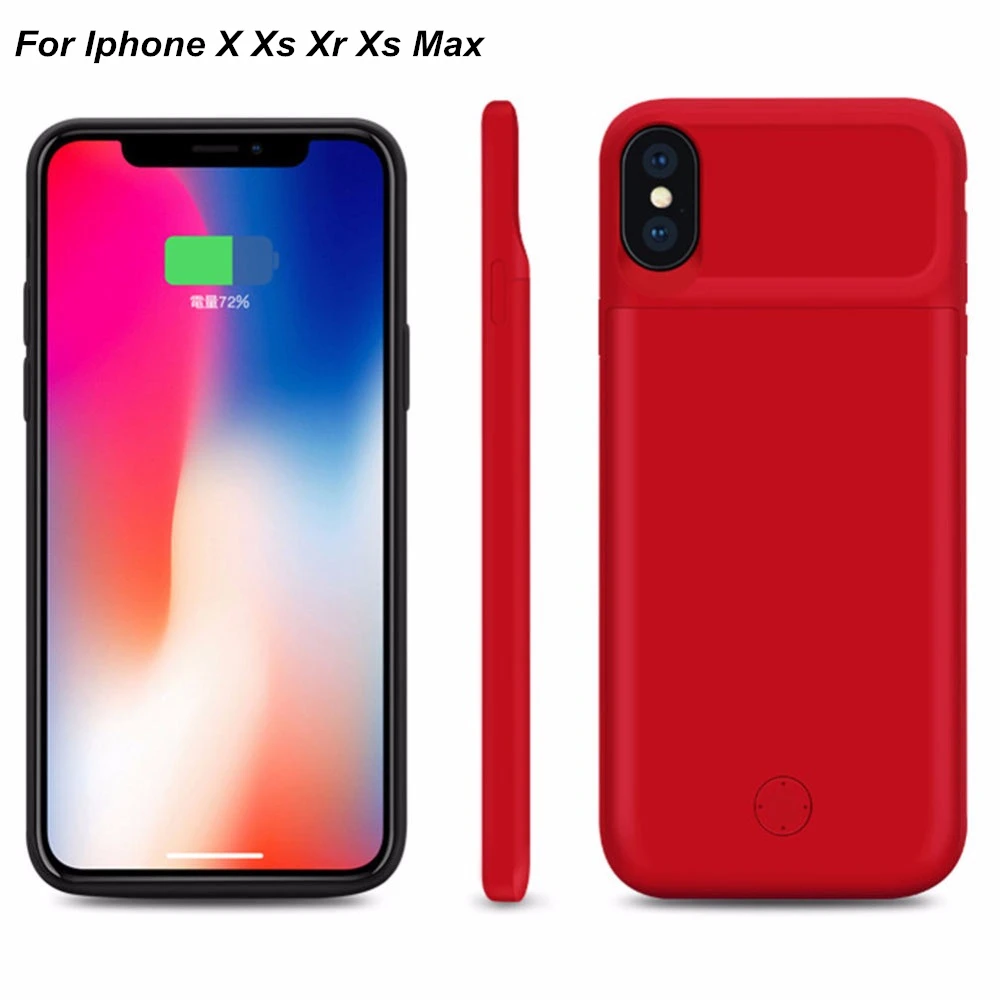 Чехол с аккумулятором для Iphone XS Max чехол умным зарядным устройством из силикагеля