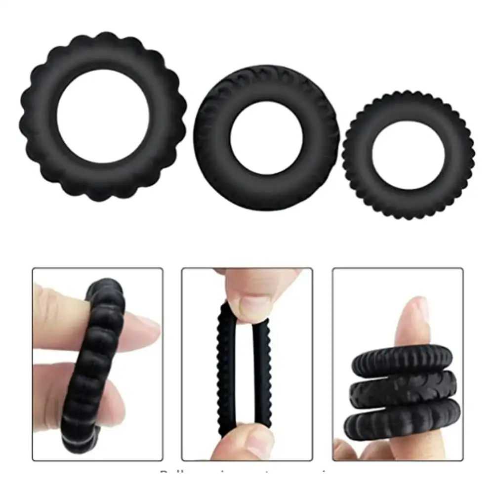 Гибкая увеличенная Задержка эякуляции кольцо для члена простата мужчин пениса