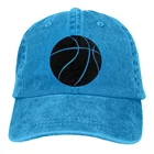 Повседневная хлопковая джинсовая кепка унисекс, модная бейсболка с Баскетбольным принтом, уличная Снэпбэк Кепка