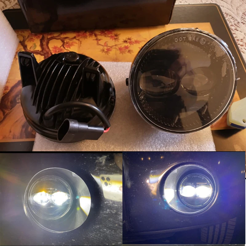 

Upgrade 4-1/2 Inch LED Fog Lights Lamps for 2006 2007 2008 2009 2010 2011 2012 2013 2014 Ford F150 F-150 Black