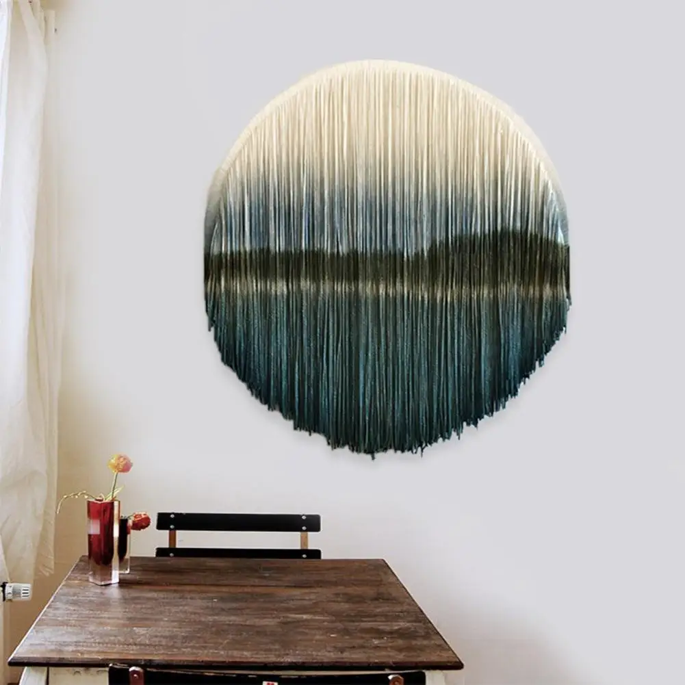 

60cm Mandala Lace Tapestry Gradient Wall Hanging Handmade Woven Banner Tapestry Crafts Home Hotel Bohemian Style Wall Decoration