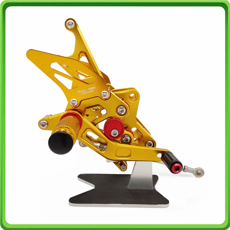 

ЧПУ Регулируемые задние наборы, Комплект подставок для ног, колышки для Suzuki Hayabusa GSX1300R 1999 2000 2001 2002 2003 2004 2005 2006 2007 Золото