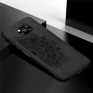 for xiaomi poco x3 nfc case bumper anti knock tpu frame cloth fabric phone cover for xiaomi poco x3 case for xiaomi poco x3 pro free global shipping