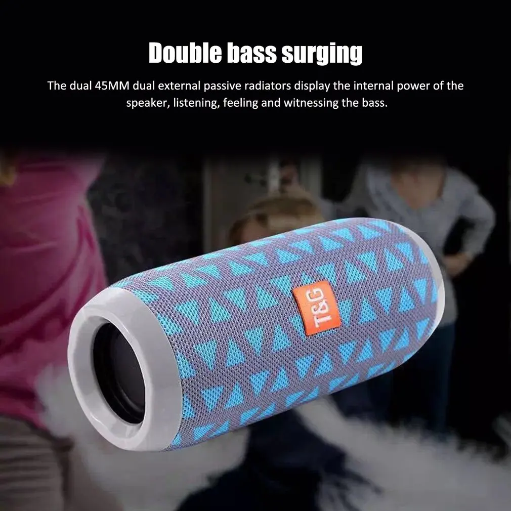 Водонепроницаемая портативная беспроводная Bluetooth Колонка T & G мини динамик для