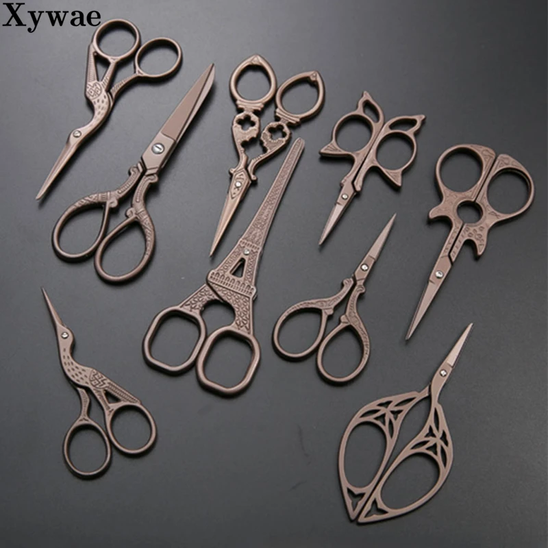 Вышивка крестом Ретро Винтажные ножницы антикварные портновские для вышивки и