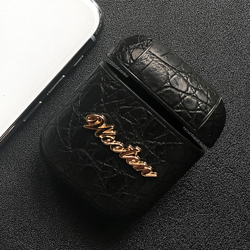 For Airpods Black Чехол-подставка из крокодиловой кожи для iPhone 11 Pro 6s 6 7 8 Plus X XS Max XR карта, карман, держатель чехол для Airpods чехол - Цвет: For Airpods Black