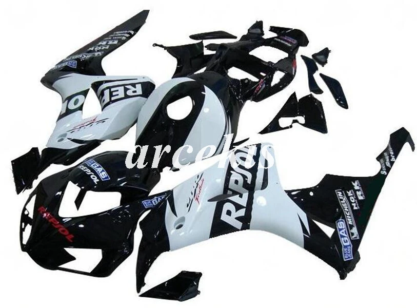 

Injection Mold New ABS Whole Fairings kit Fit for HONDA CBR1000RR 2006 2007 06 07 Bodywork set black white