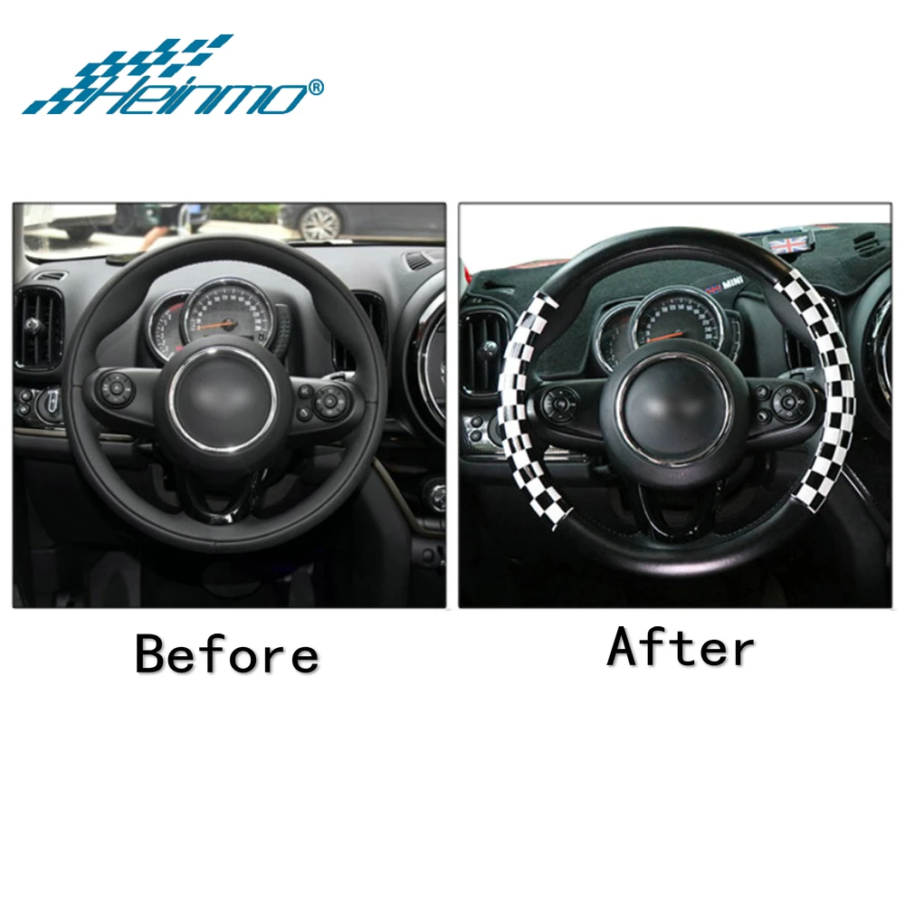 Чехол на руль автомобиля Стайлинг декоративные аксессуары для MINI Countryman R60 F60 Cooper