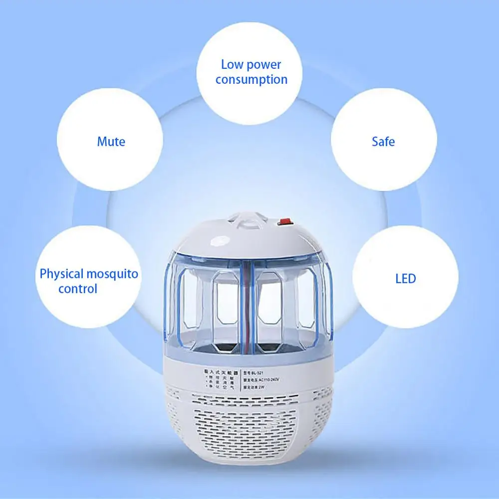 Переносная ловушка для насекомых Отпугиватель комаров и с USB-зарядкой