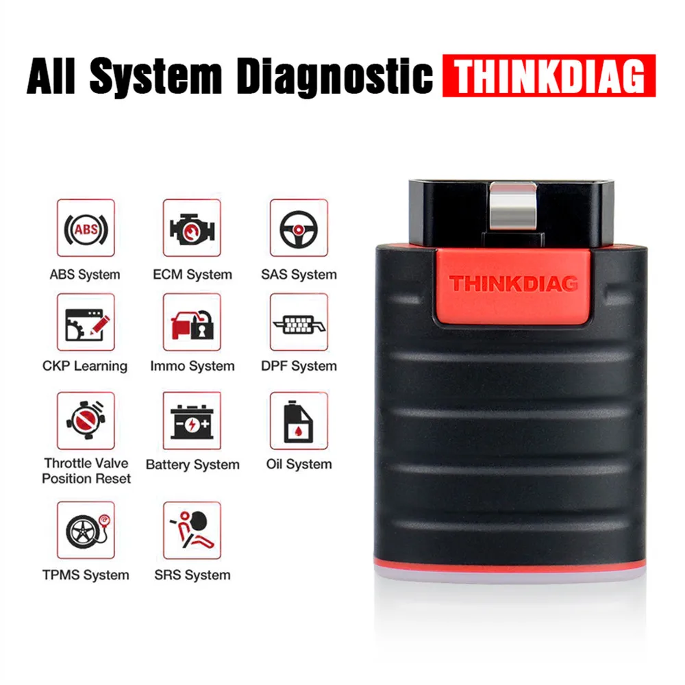 Новейший мини-сканер Thinkdiag OBD2 Bluetooth профессиональный Автомобильный сканер OBD 2 15
