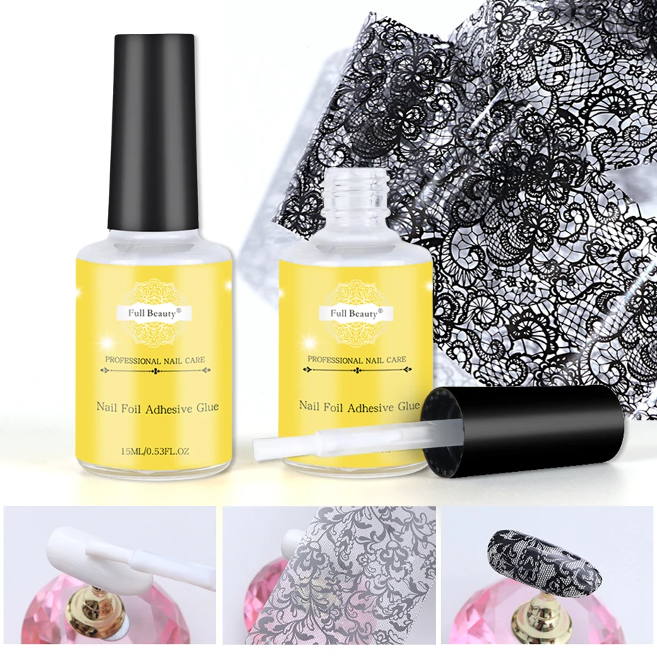 1 бутылка клей для нейл-арта переводная фольга липкий клей для фольги звездное небо бумага клей гель лак Инструменты для маникюра BE1008