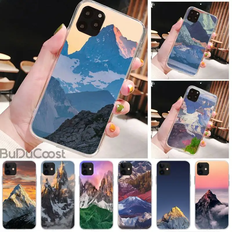 mountain peak forest phone case for iphone 8 7 6 6s plus x 5s se 2020 xr 11 pro xs max 12 12mini free global shipping
