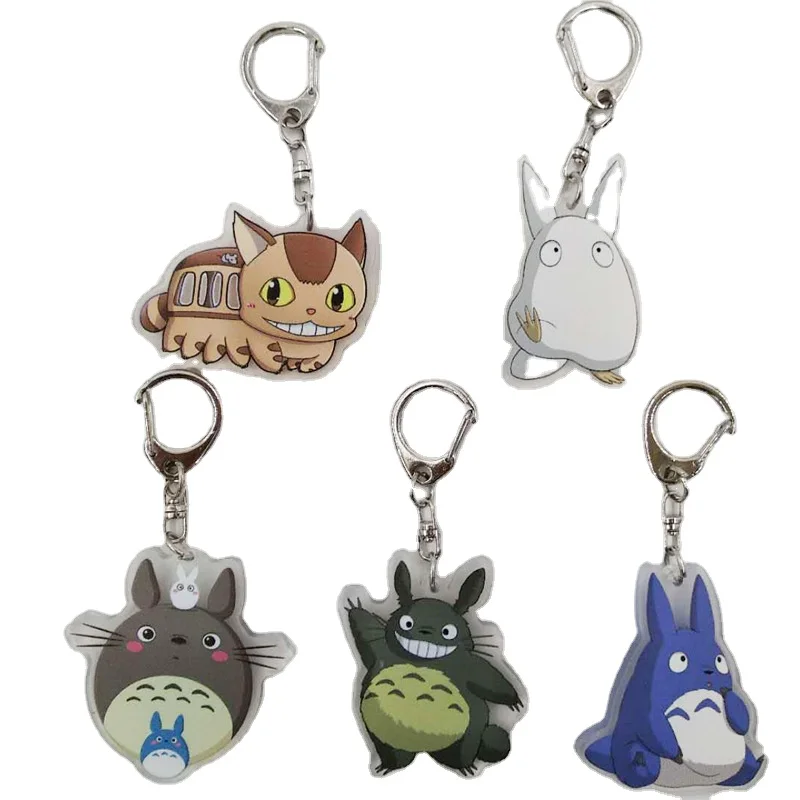 Tonari no Totoro аниме брелок акриловая экшн-игрушка 3D с фигурками из мультфильмов