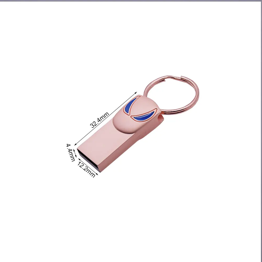 Мини флеш-накопитель USB 4 ГБ 8 16 32 64 Гб Флешка металлический флеш-диск usb 2 0 Брелок