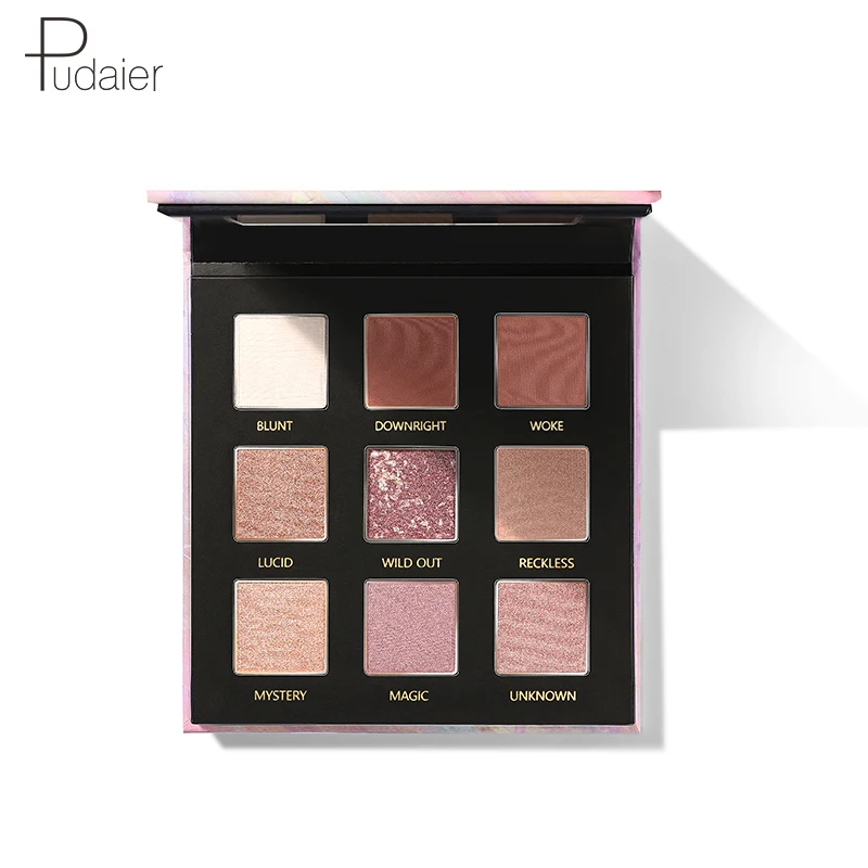 Pudaier 9 цветов матовые блестящие тени для век Pallete Sunset Polar Light Milky Way Serices