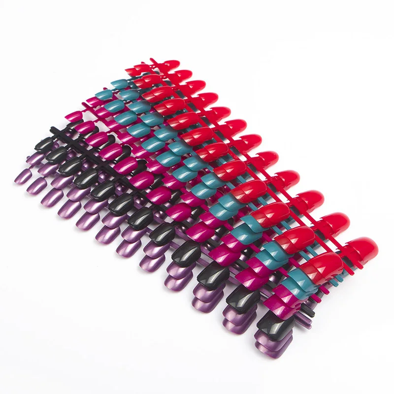 24 шт. акриловые накладные ногти 10 цветов | Красота и здоровье