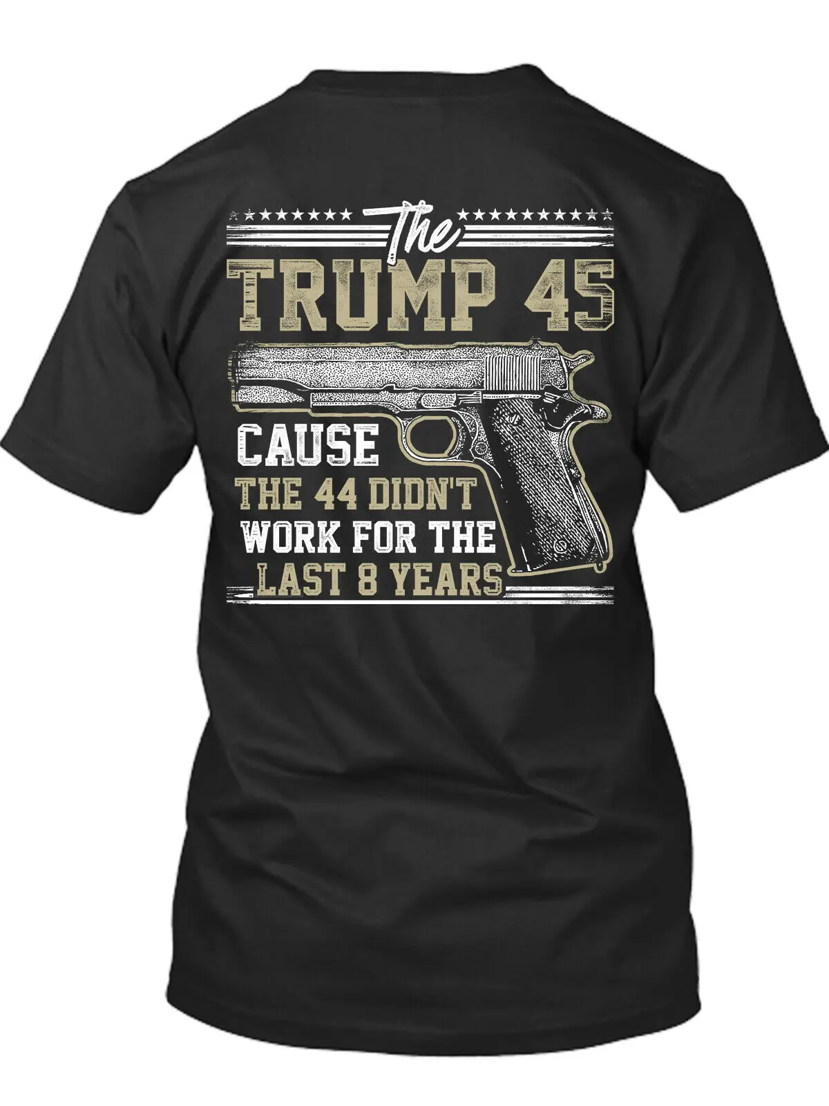 Дональд Трамп 45 президент пистолет Прайд Новая мужская рубашка причина 44 не