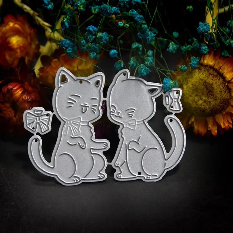Кот любовник брак трафареты для пресс формы изготовления карт декоративные