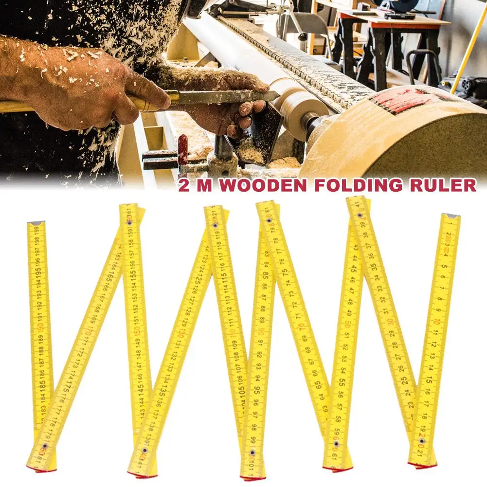 2 метра деревянная складная линейка 8 измерительная Обучающие принадлежности